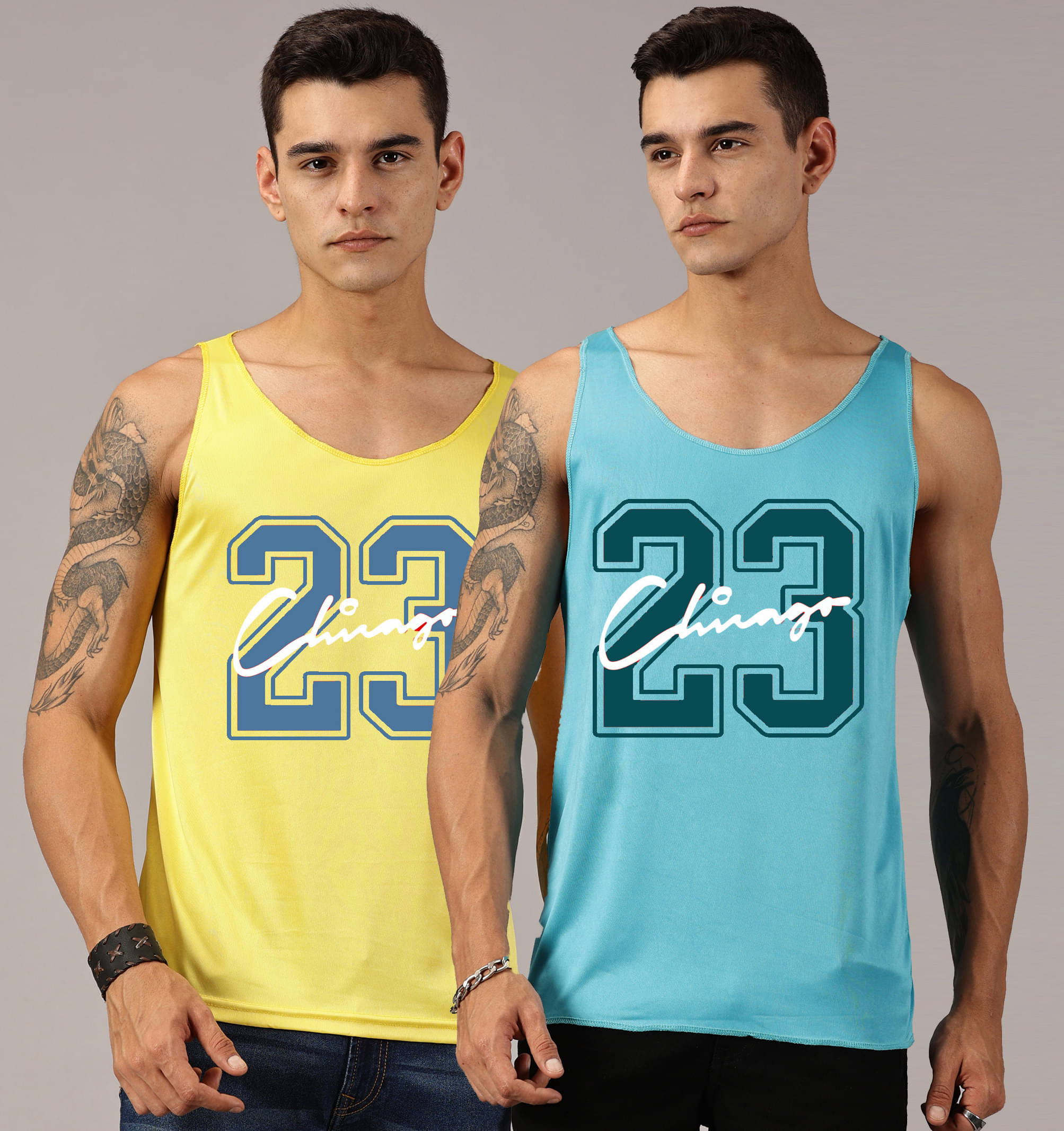 RodZen Pack of 2 Polyester Gym Vest For Men ( Multicolor ) RodZen Pack of 2 Polyester Gym Vest For Men ( Multicolor )