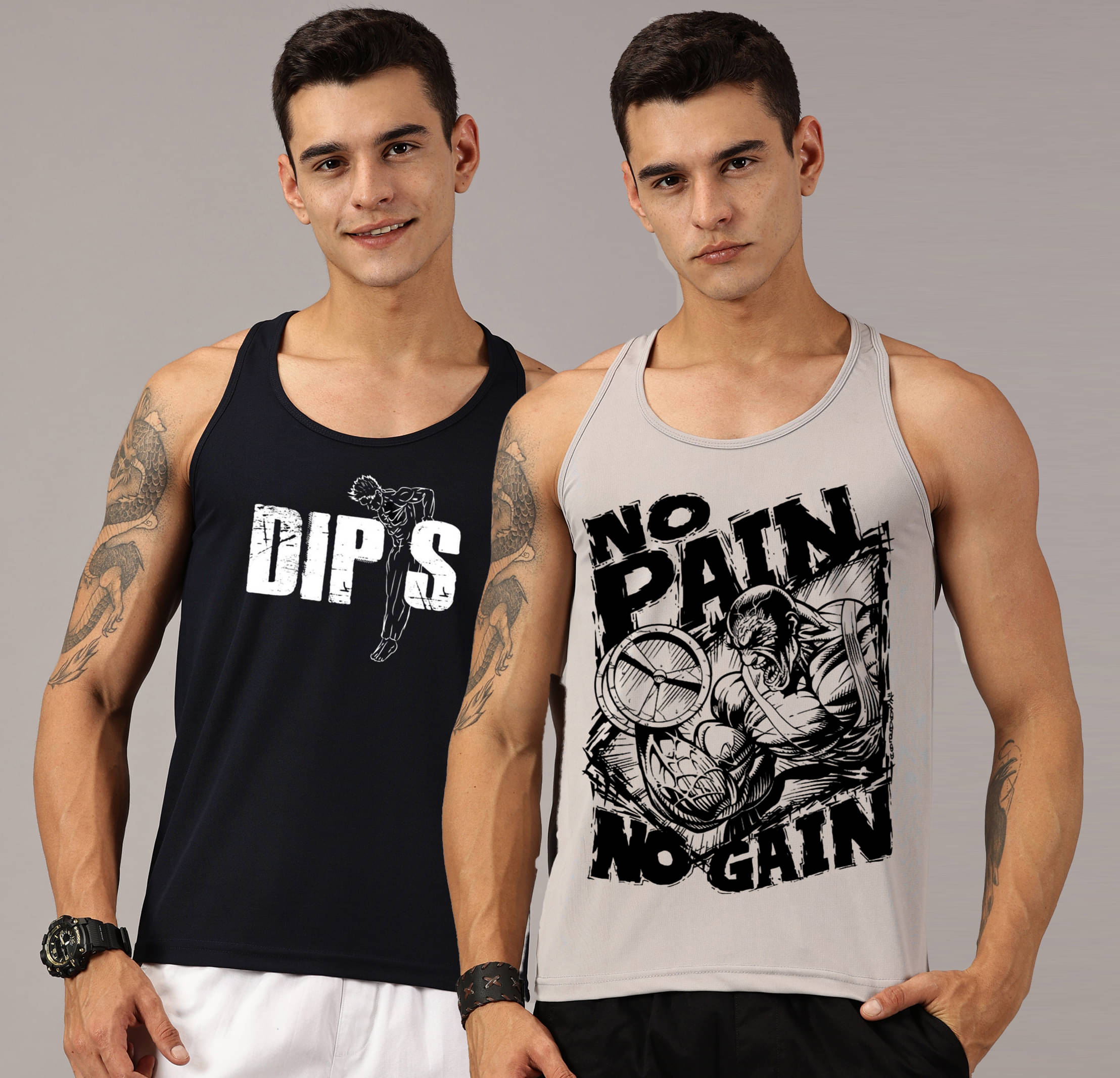     			RodZen Pack of 2 Polyester Gym Vest For Men ( Multicolor )