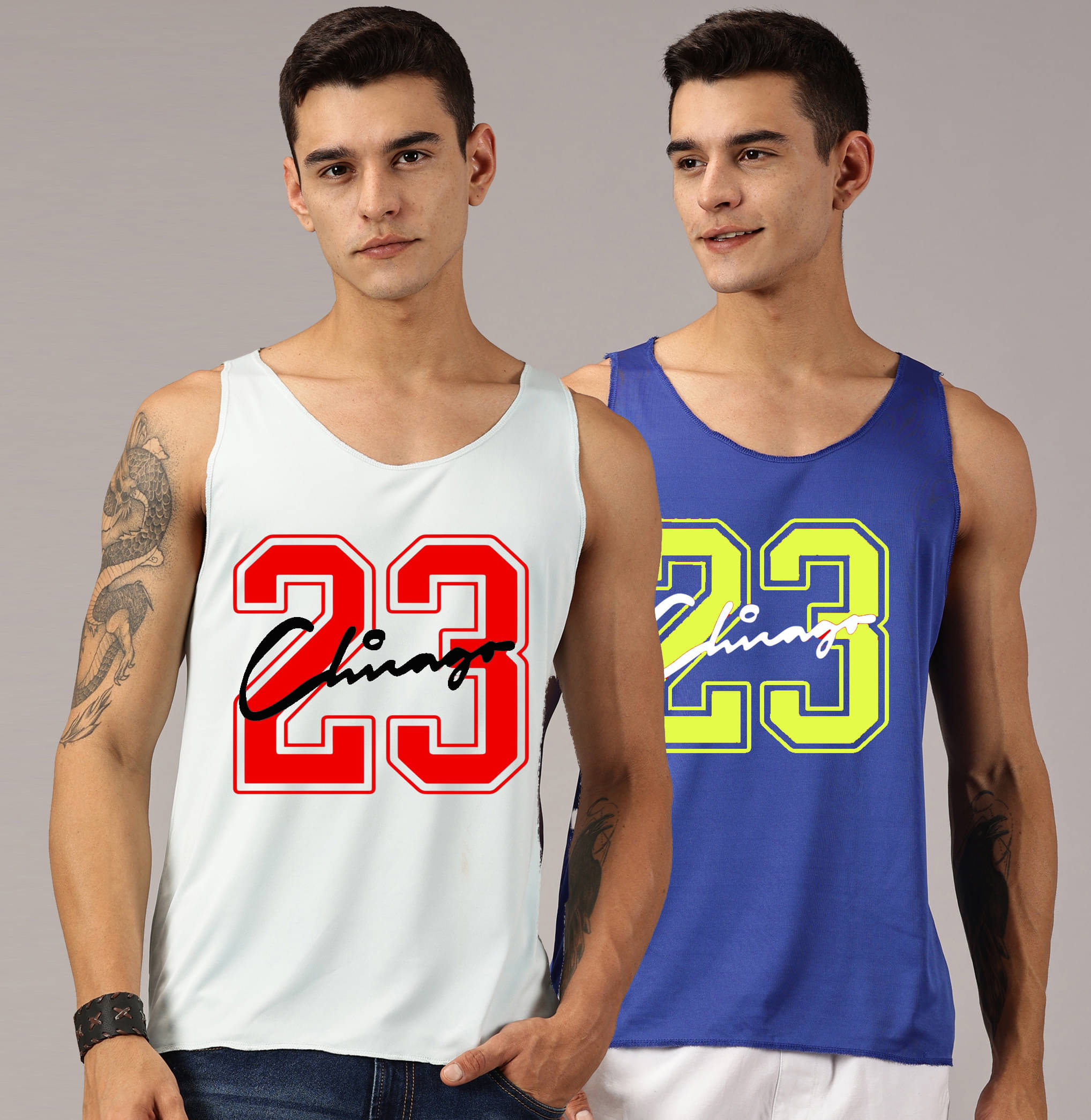     			RodZen Pack of 2 Polyester Gym Vest For Men ( Multicolor )