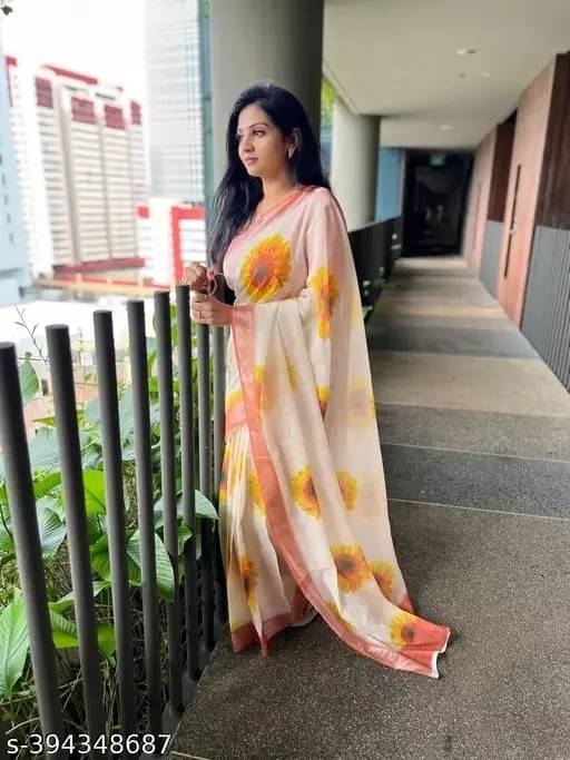    			SVB Cotton Blend Self Design Saree With Unstitched Blouse Piece ( Yellow )