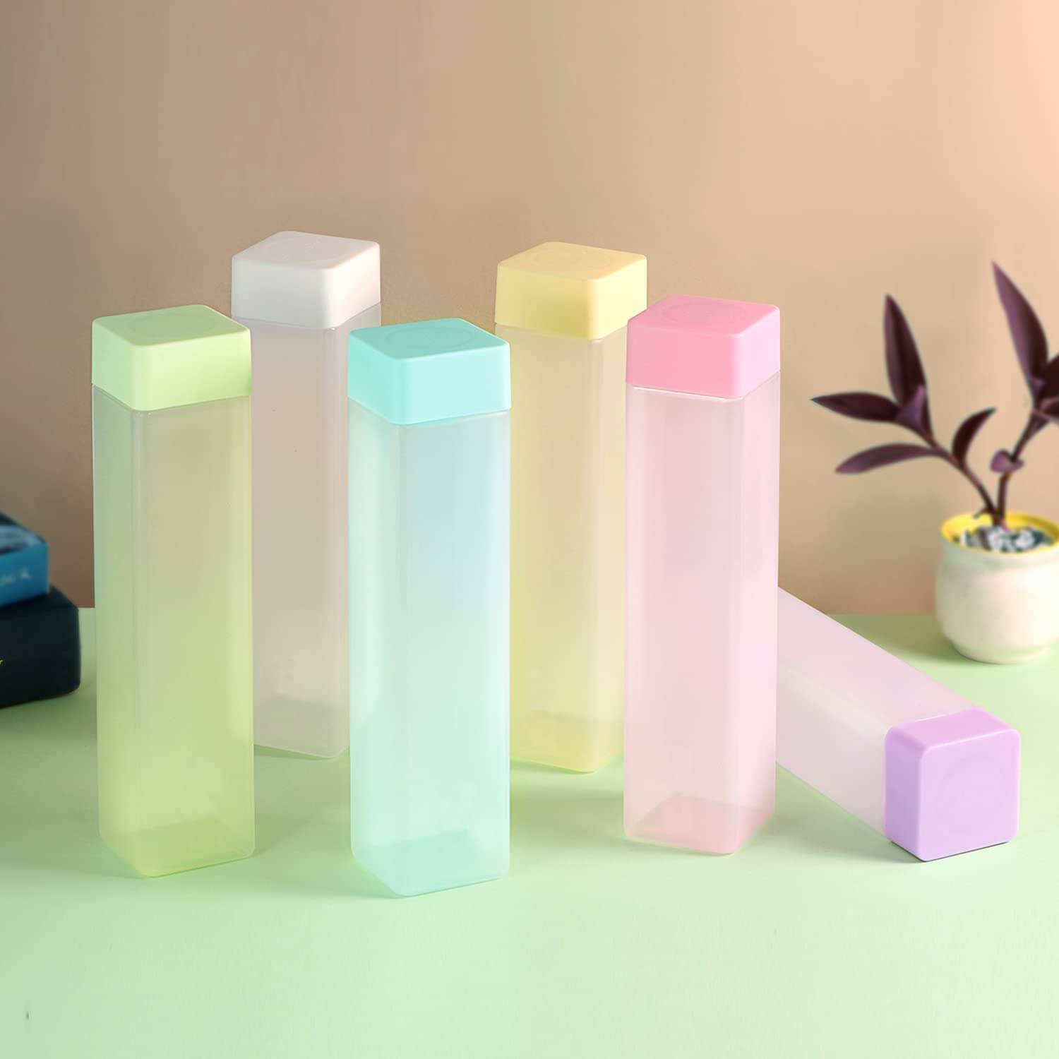     			Stysol Frosty Water Bottel  Multicolour Plastic Fridge Water Bottle 1000 mL ( Set of 6 )