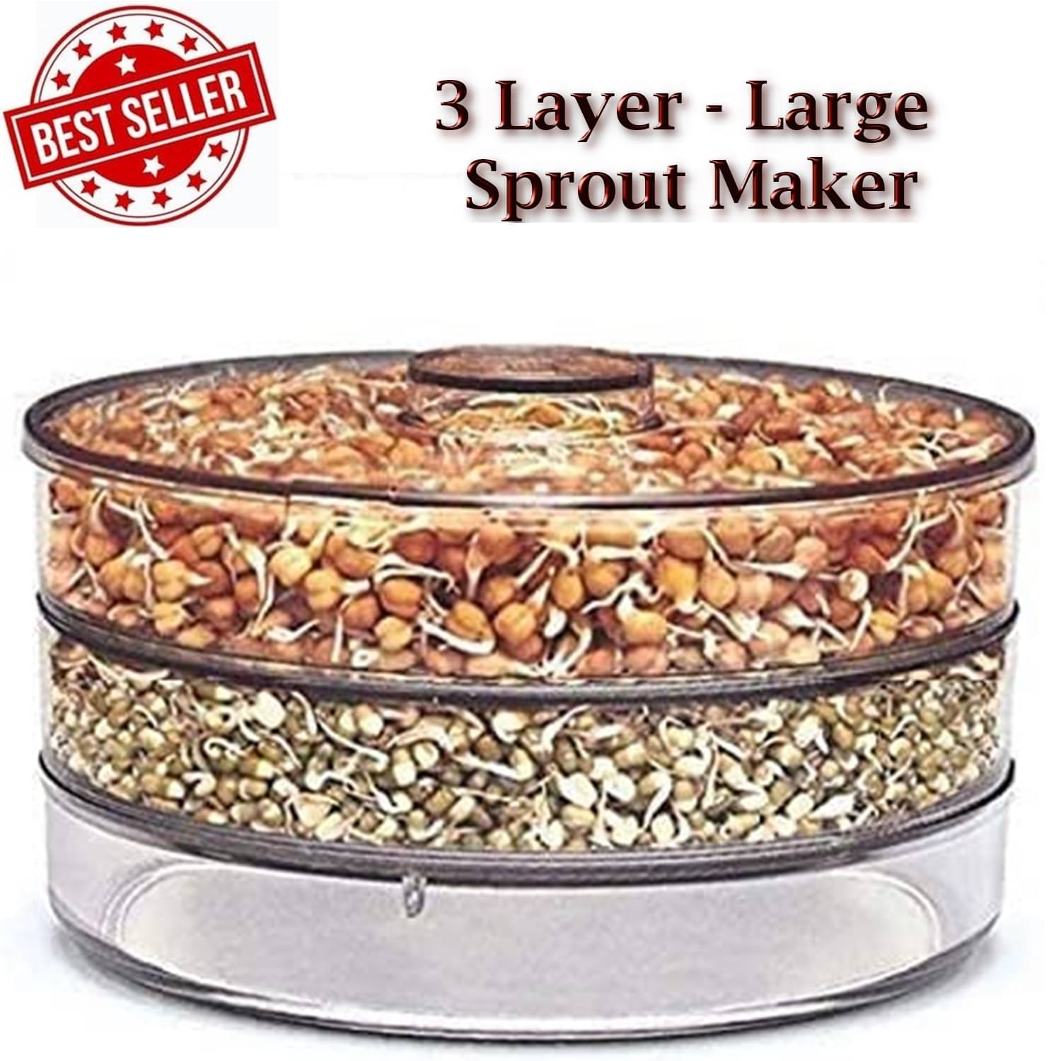     			Stysol Plastic 3 Compartment Sprout Maker
