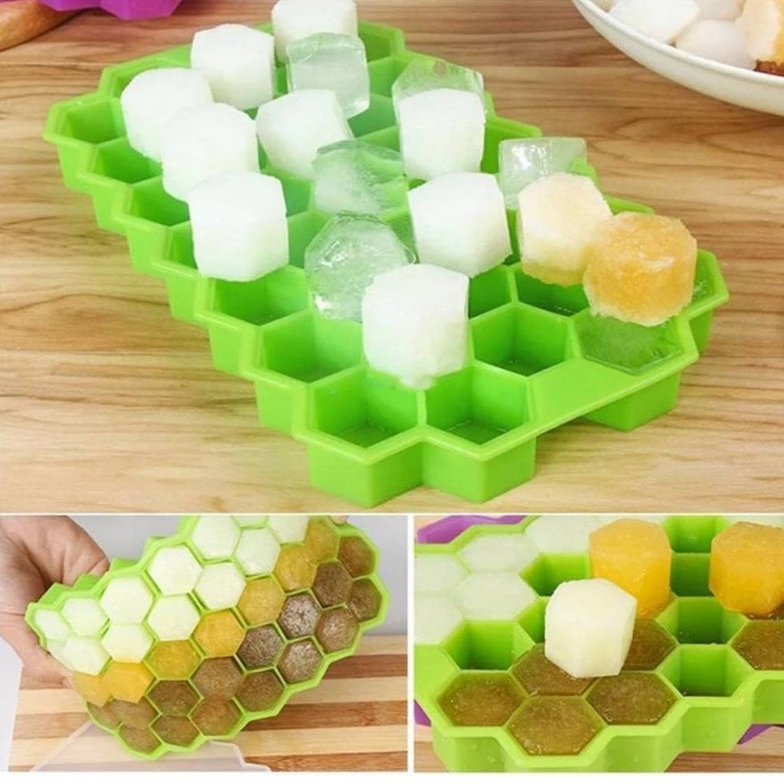     			Stysol Silicone ice Tray Light Green 3 Pcs