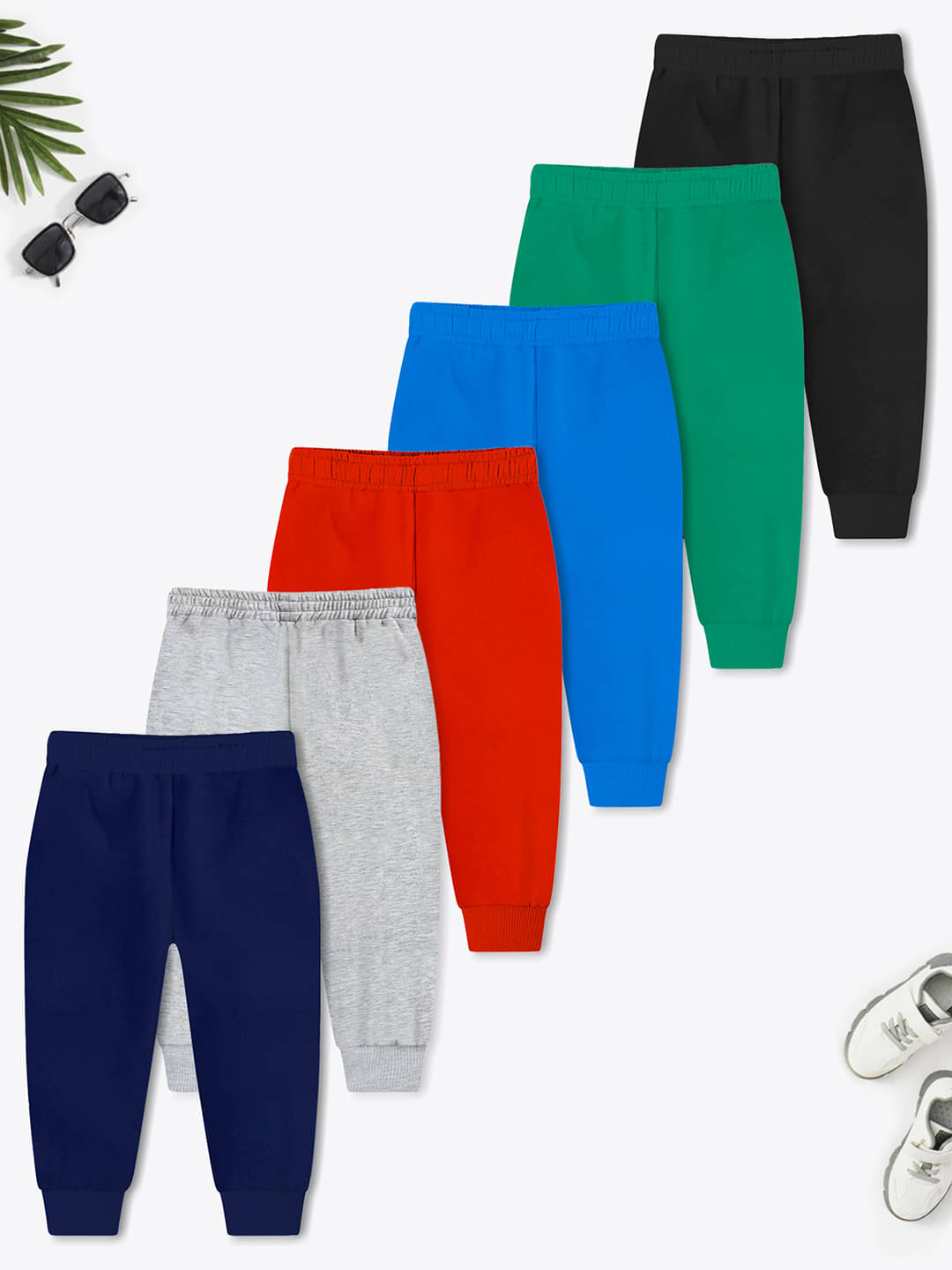    			Trampoline Pack of 6 Boys Cotton Blend Trackpant ( Multicolor )