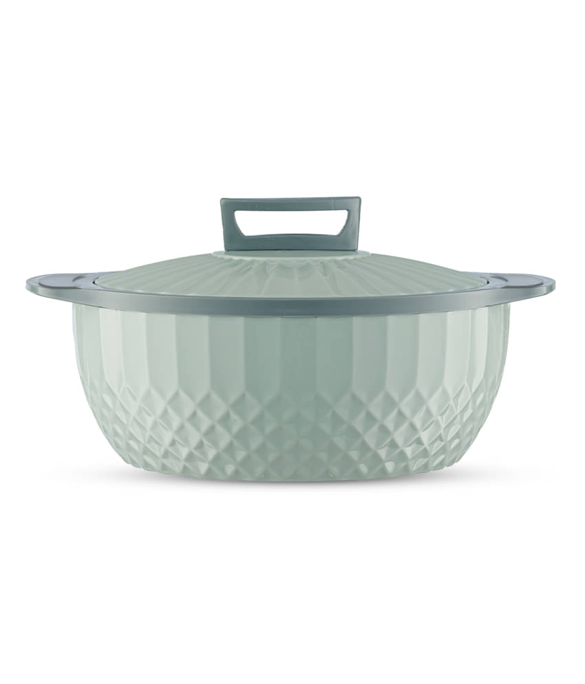 Trueware Eternity Plastic & Light Green Steel Thermoware Casserole ( Set of 1 , 1500 mL ) Trueware Eternity Plastic & Light Green Steel Thermoware Casserole ( Set of 1 , 1500 mL )