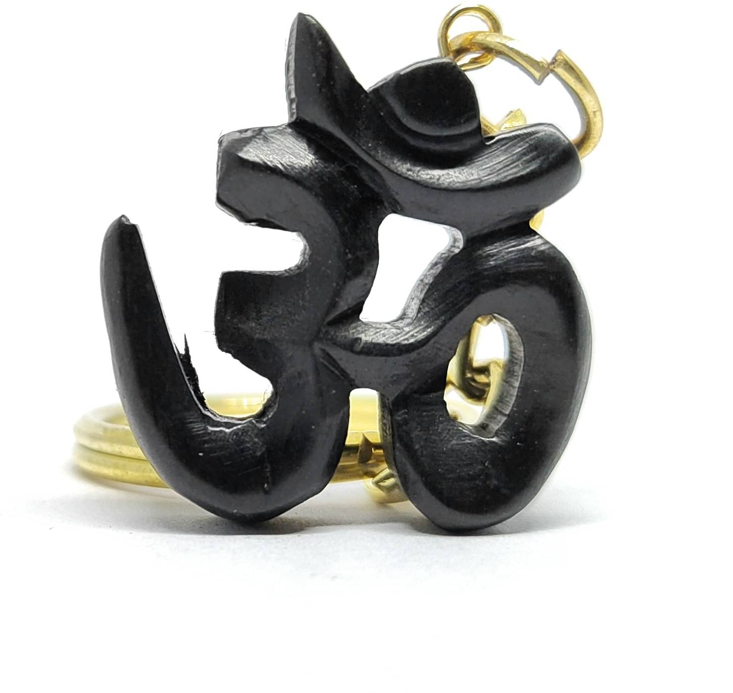     			YASH GEMS Black Wood Keychain - Pack of 1
