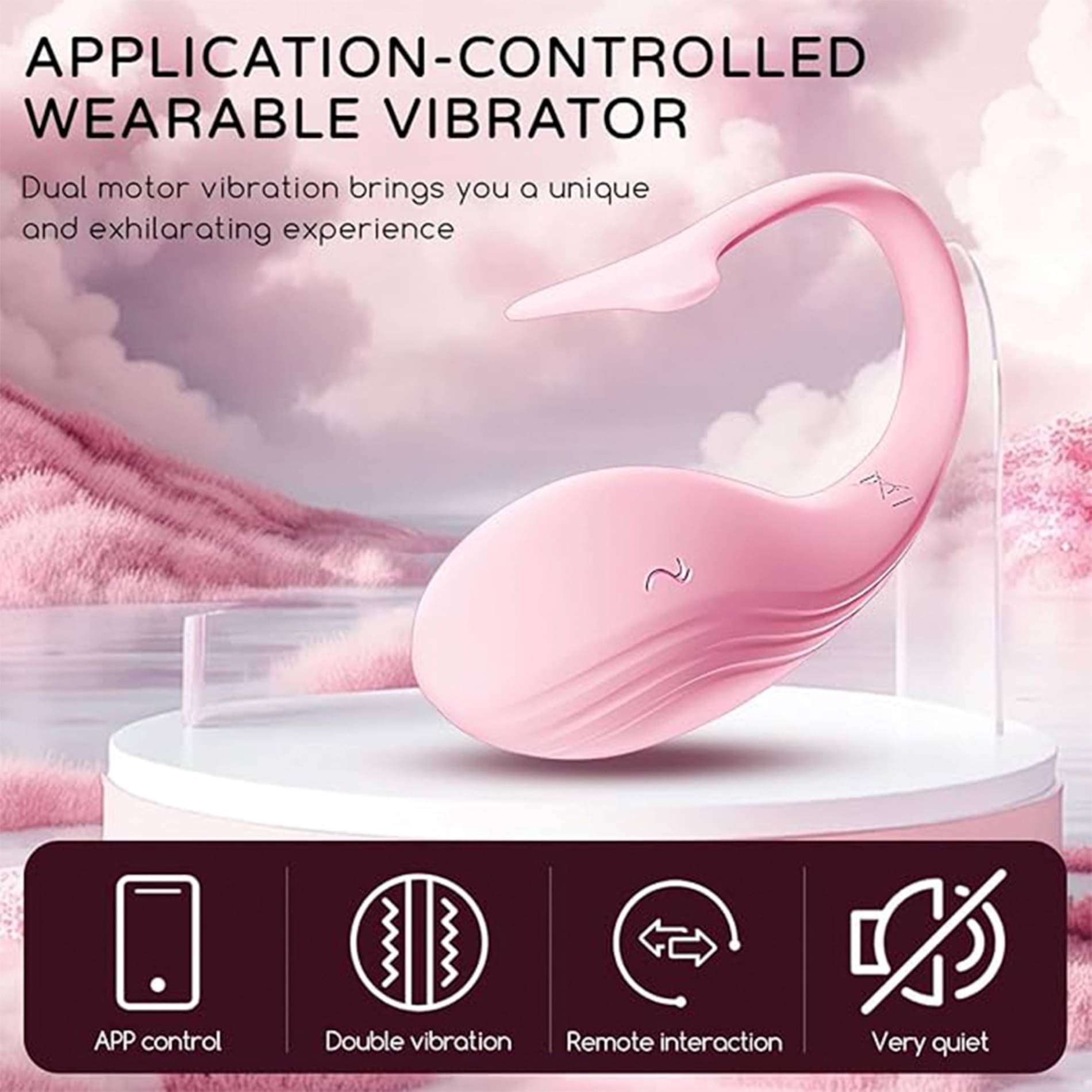 Pink Fish Mobile App Operated Massager For Body Relaxtion & Pain Relief, Pink Color (Pack of 1) Pink Fish Mobile App Operated Massager For Body Relaxtion & Pain Relief, Pink Color (Pack of 1)