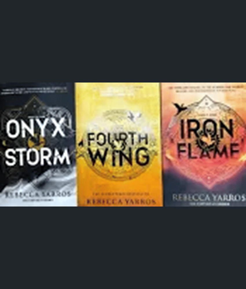 (3BOOK SET ) ONYX STORM&FOURTH WING & IRON FLAME by Rebecca Yarros (PAPERBACK) - Stationery | Buy online on ZillyBuy