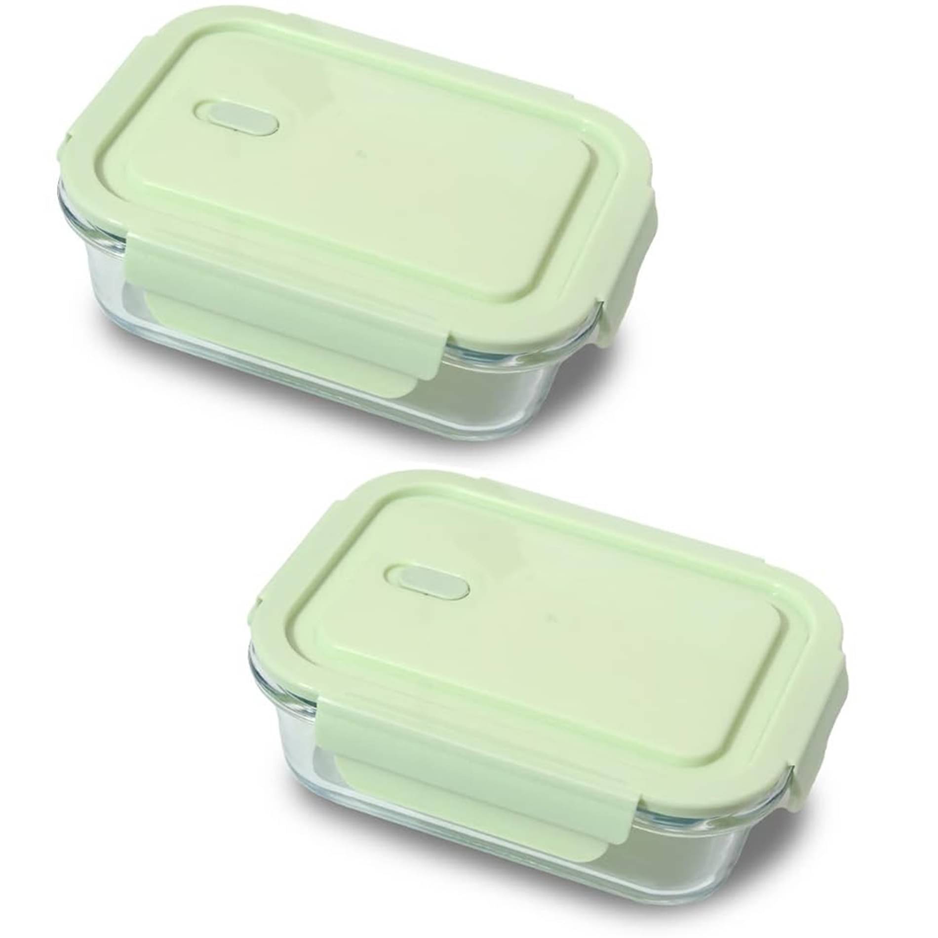 ATIPRIYA Borosilicate 700 ml Glass Multicolor Multi-Purpose Container ( Set of 2 ) ATIPRIYA Borosilicate 700 ml Glass Multicolor Multi-Purpose Container ( Set of 2 )