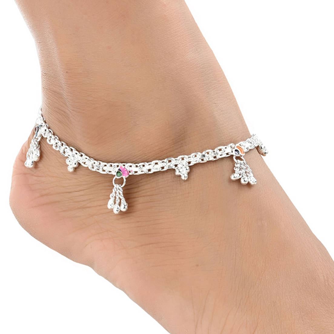 AanyaCentric Silver Anklets ( Pack of 1 ) AanyaCentric Silver Anklets ( Pack of 1 )