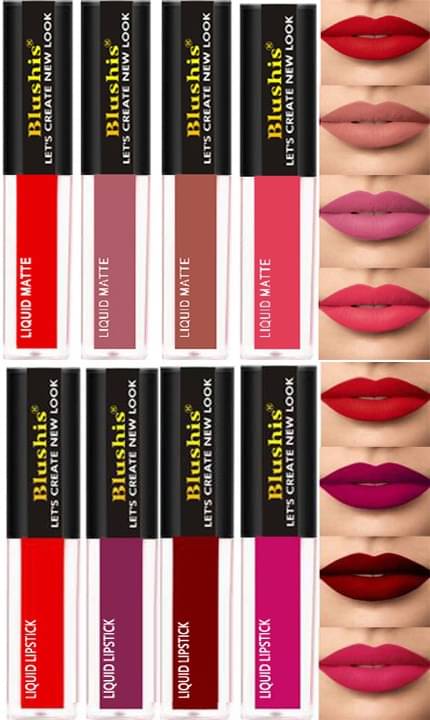     			BLUSHIS Multicolor Long Stay Matte Lipstick (Pack of 6)