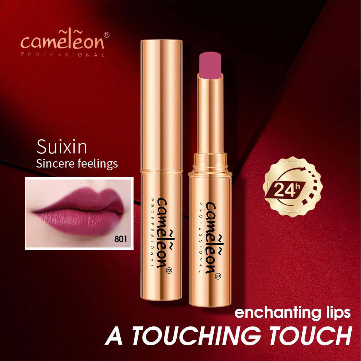     			Cameleon Pink Matte Lipstick 4