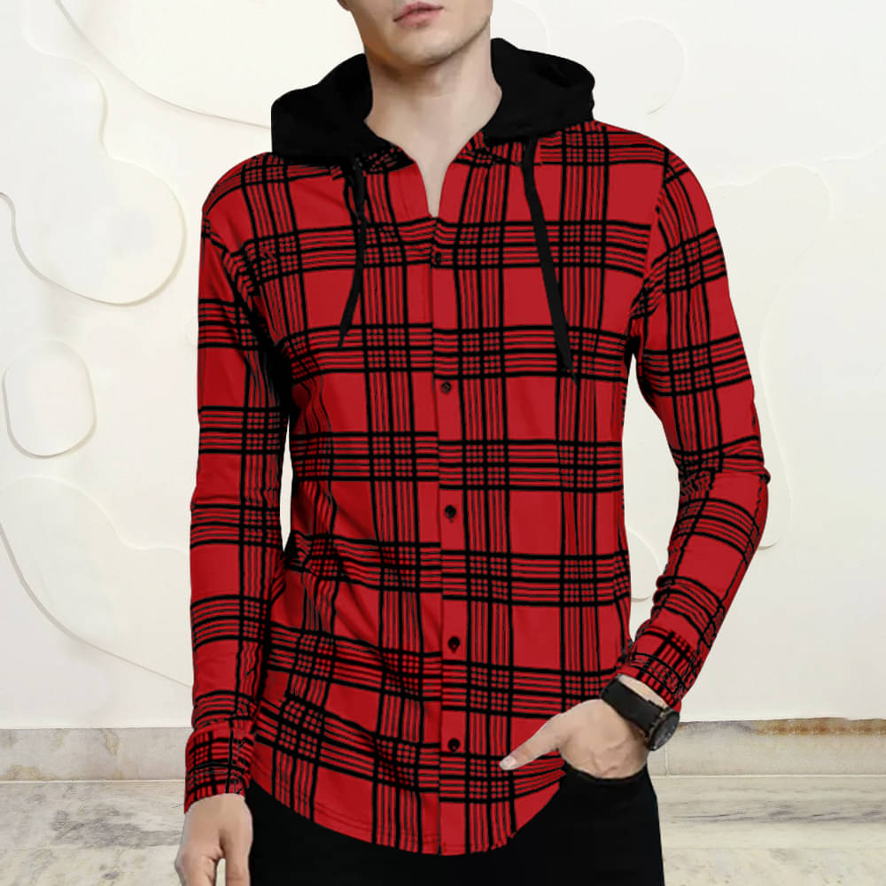 Eyebogler Cotton Blend Regular Fit Checks Full Sleeves Men's Casual Shirt - Maroon ( Pack of 1 )     			Eyebogler Cotton Blend Regular Fit Checks Full Sleeves Men's Casual Shirt - Maroon ( Pack of 1 )