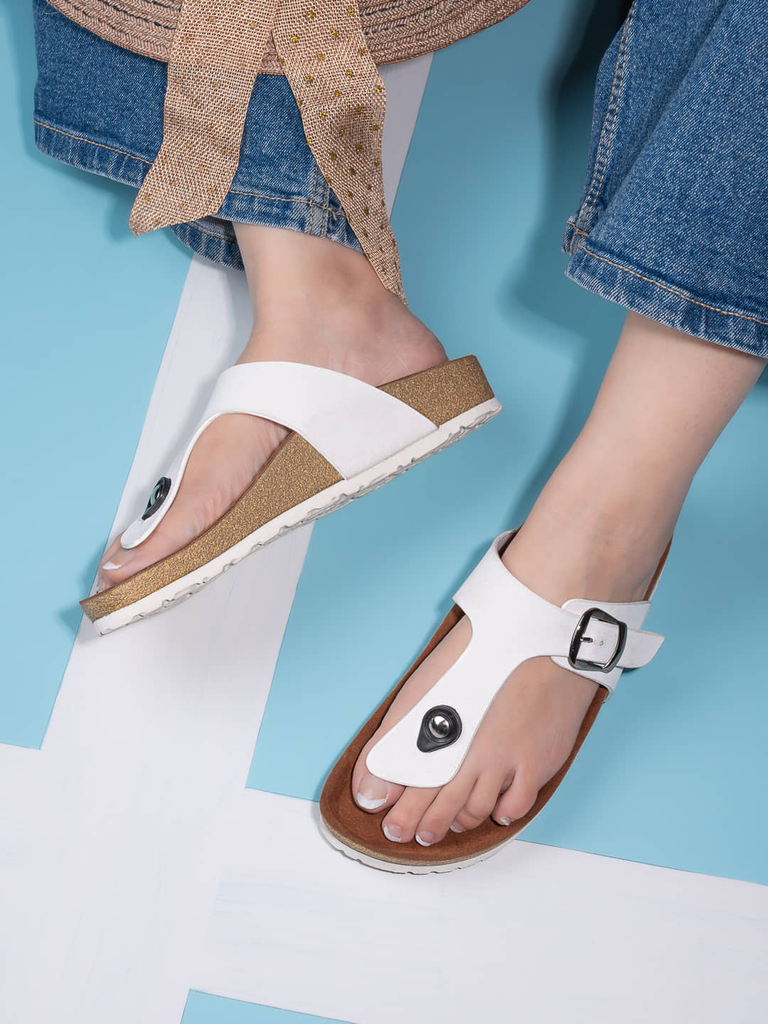 Fentacia White Women's Flats