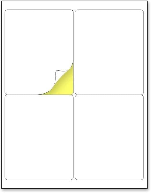 Freedy A4 Size White Self Adhesive Label/Sticker for Printer (Inject/Copier/Laser) - 4 Sticker Per Sheet - 100 Sheets Pack Freedy A4 Size White Self Adhesive Label/Sticker for Printer (Inject/Copier/Laser) - 4 Sticker Per Sheet - 100 Sheets Pack