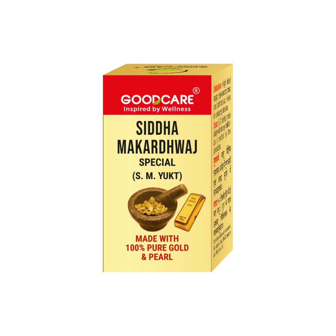 Goodcare Siddha Makardhwaj Special Tablets, Ayurvedic Immunity and Energy Booster, Supports Lung Health, For Men and Women 10 No.s Goodcare Siddha Makardhwaj Special Tablets, Ayurvedic Immunity and Energy Booster, Supports Lung Health, For Men and Women 10 No.s