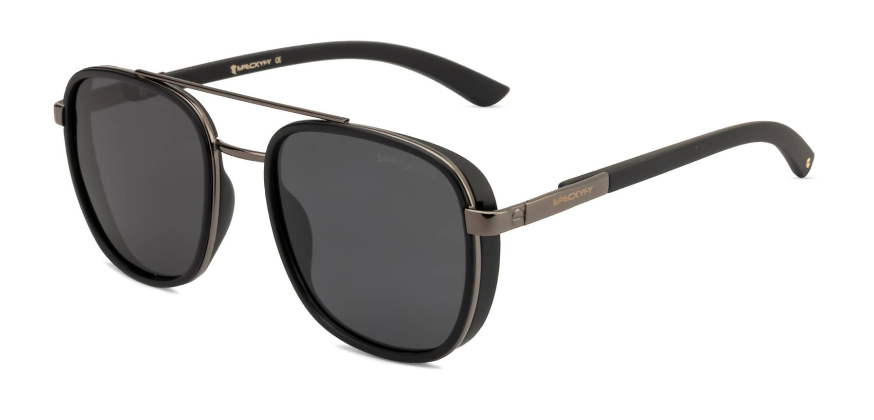     			Hexxa Black Pilot Sunglasses ( Pack of 1 )