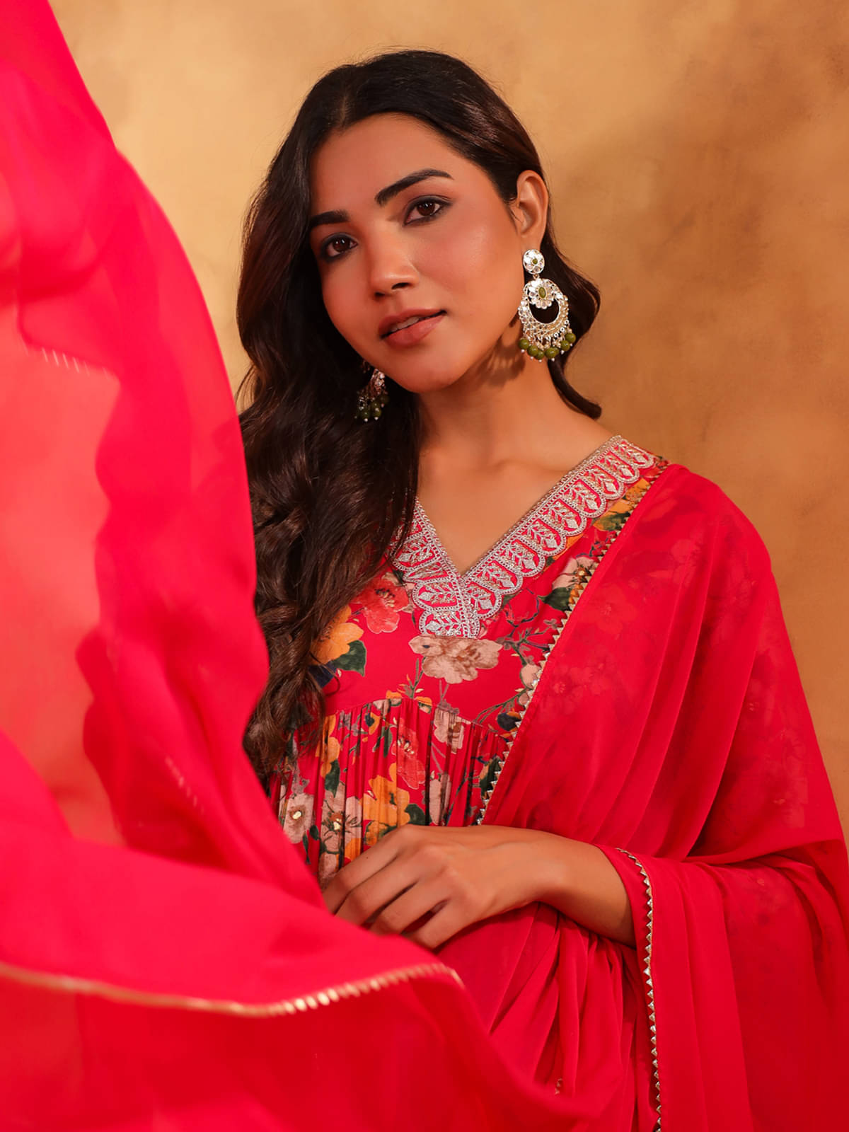 Janasya Chanderi Printed Kurti With Pants Women's Stitched Salwar Suit - Pink ( Pack of 1 ) Janasya Chanderi Printed Kurti With Pants Women's Stitched Salwar Suit - Pink ( Pack of 1 )