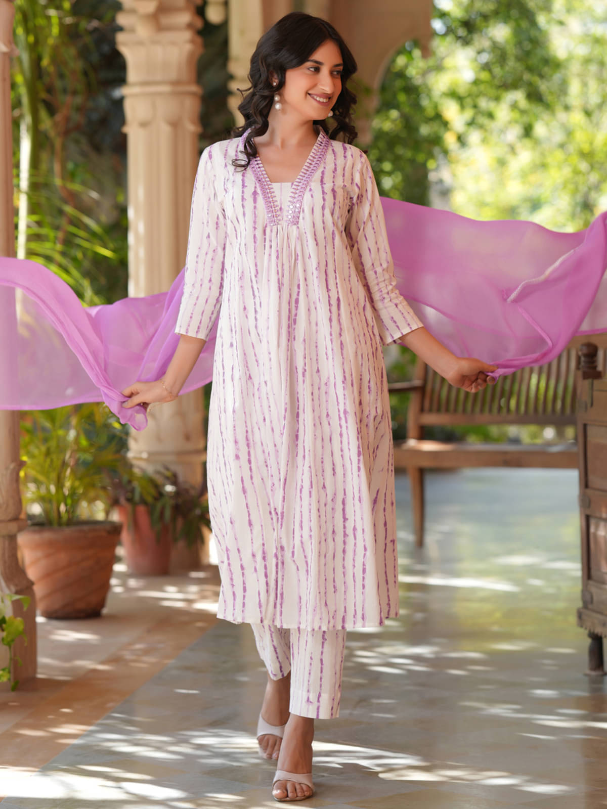 Janasya Cotton Dyed Kurti With Pants Women's Stitched Salwar Suit - White ( Pack of 1 )     			Janasya Cotton Dyed Kurti With Pants Women's Stitched Salwar Suit - White ( Pack of 1 )