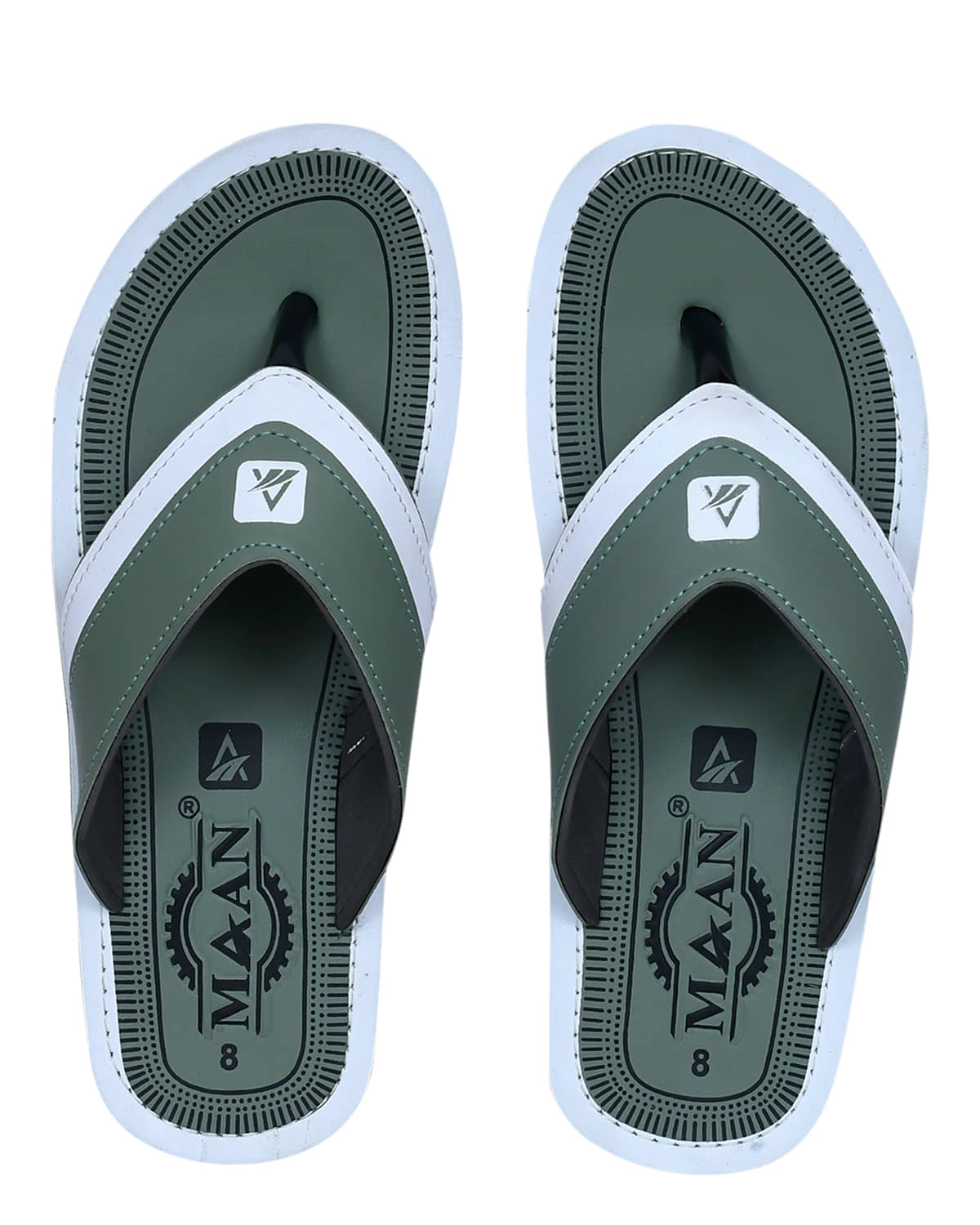 MAAN Sea Green Men's Thong Flip Flop