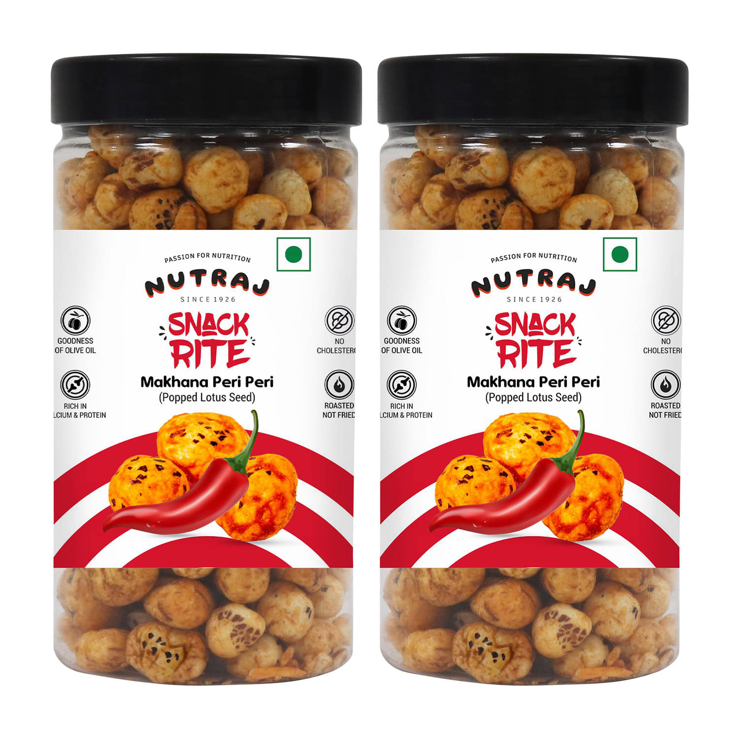 Nutraj Snackrite Roasted Makhana Peri Peri 70 g (Pack of 2), Roasted Foxnut) Nutraj Snackrite Roasted Makhana Peri Peri 70 g (Pack of 2), Roasted Foxnut)