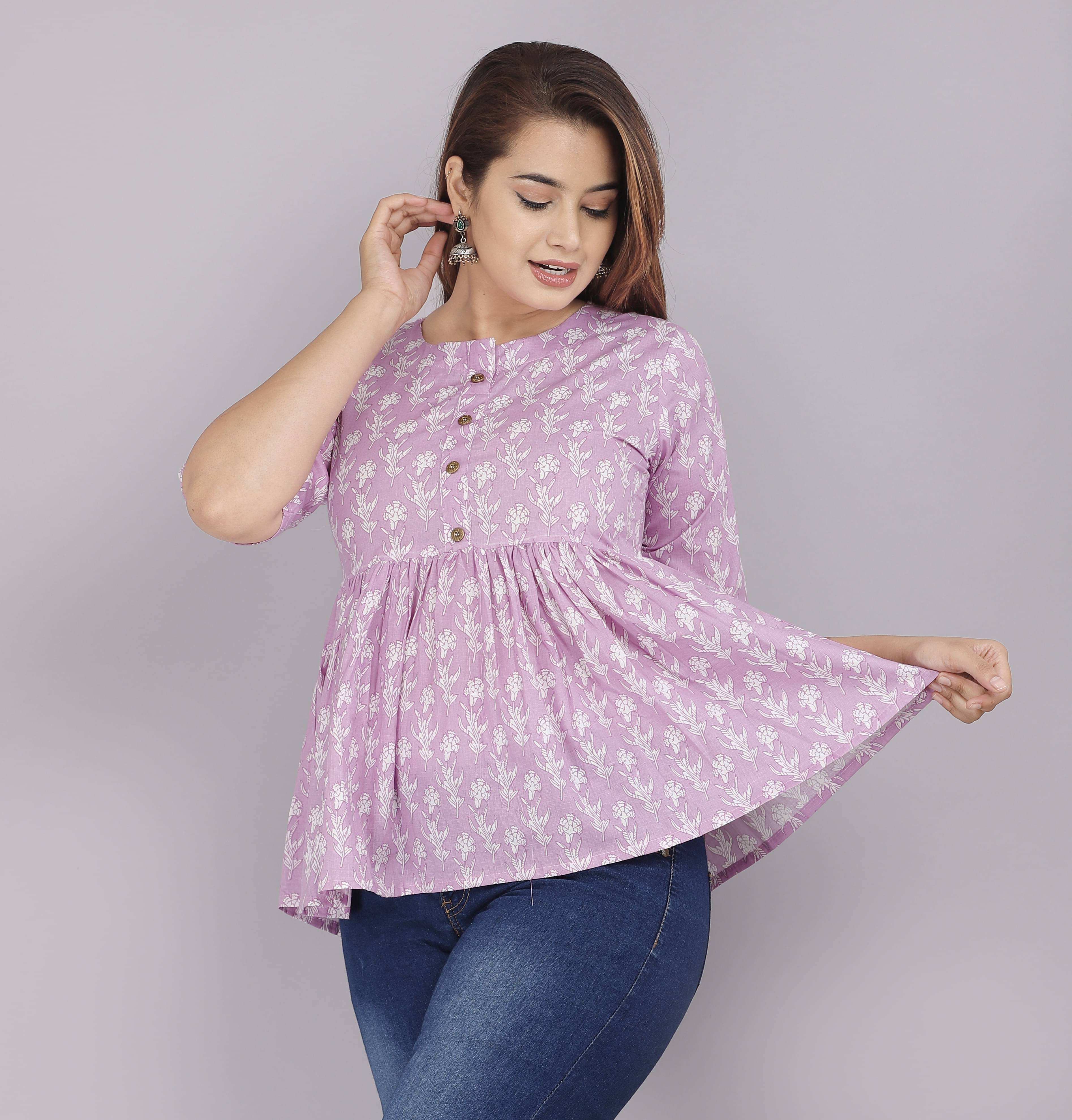     			Oh Mi Dios Women's Cotton Blend Regular Top ( Pink )