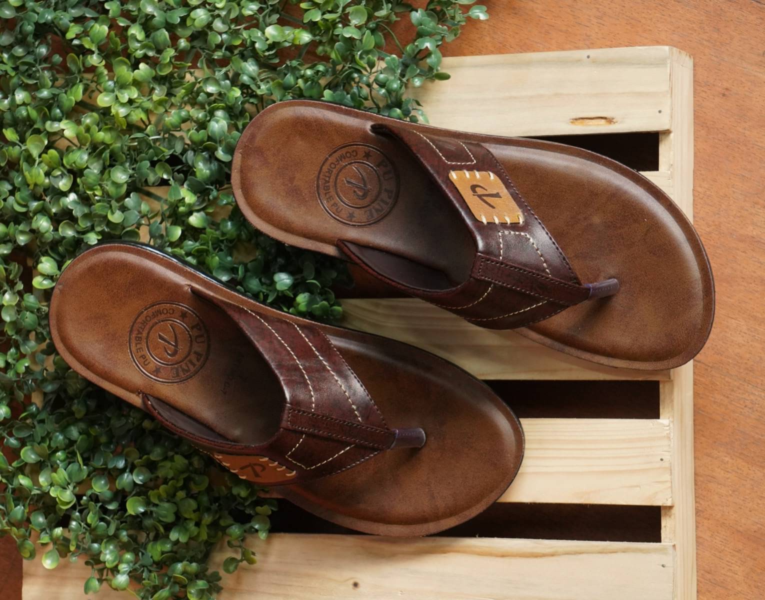     			PUPINE - Brown Men's Sandals
