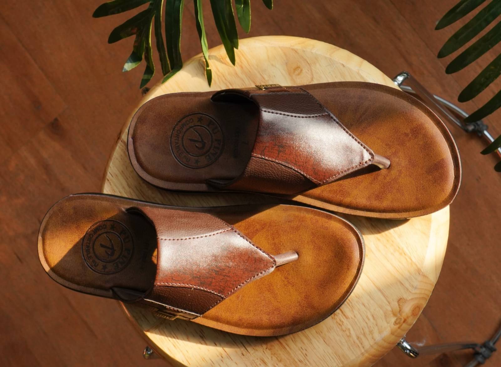     			PUPINE - Brown Men's Sandals