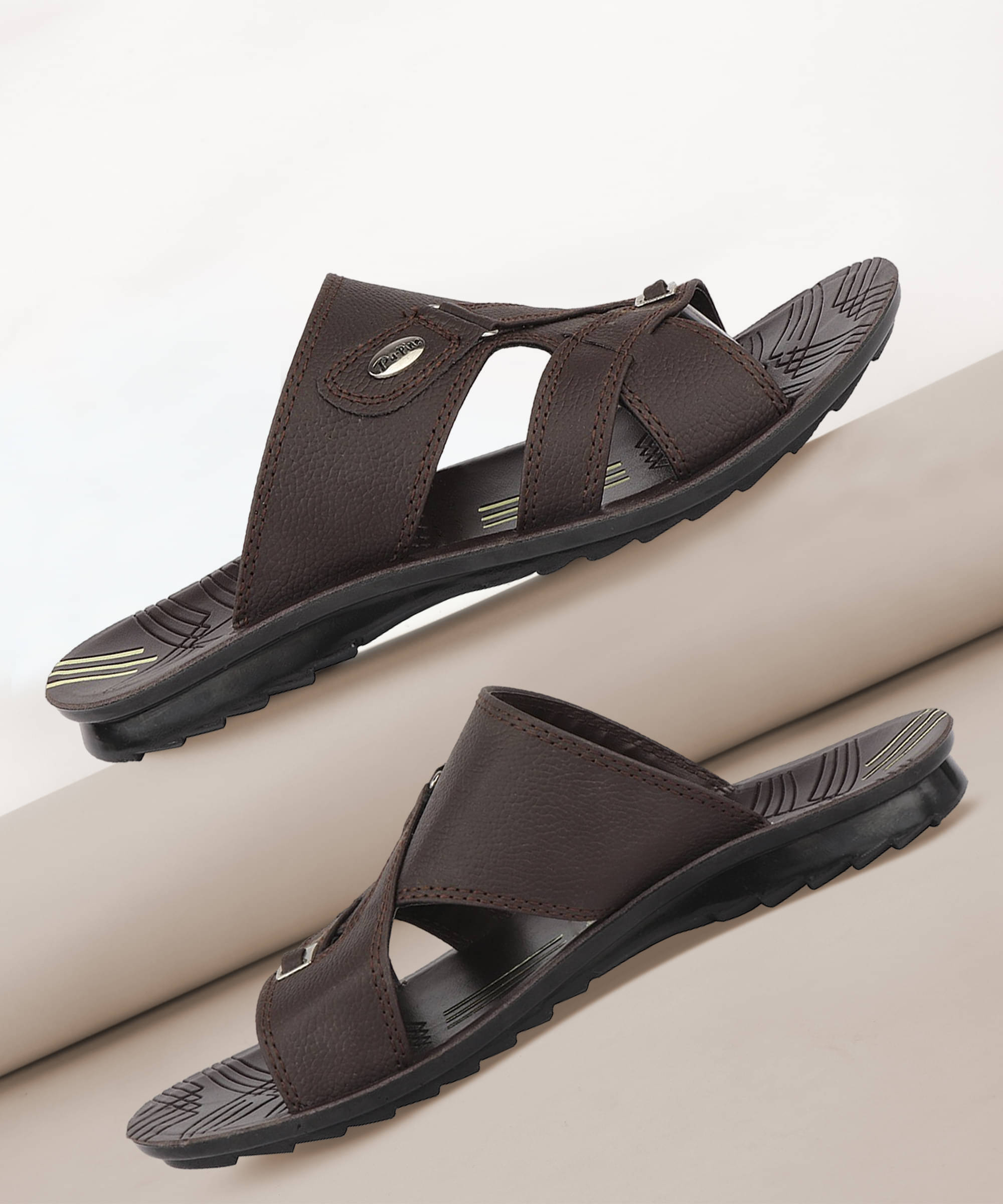     			PUPINE - Brown Men's Sandals