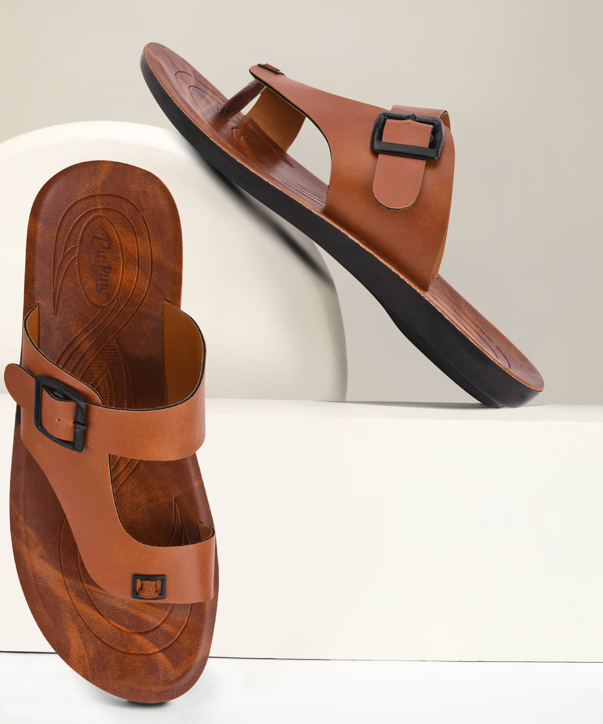     			PUPINE - Tan Men's Sandals