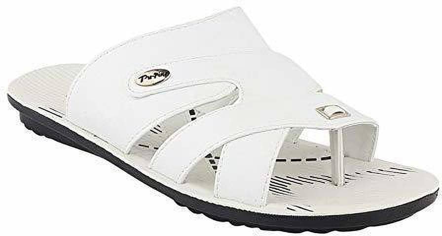 Liberty White Men's Leather Slipper