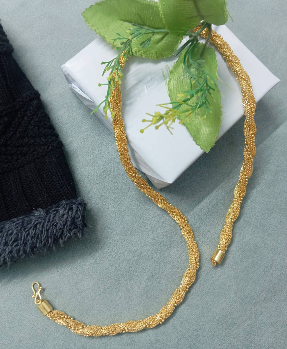     			RANEM Gold Plated Chain ( Set of 1 )
