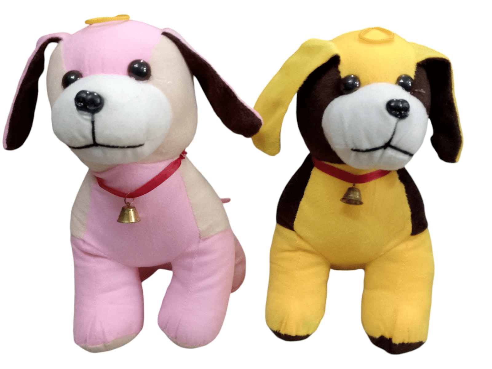     			Soft Fabric Bull Dog Soft Toys for Kids, Children, Baby gitls, Stuff Animals Toy, Puppy Soft Toy (Set of 2) multicolor.