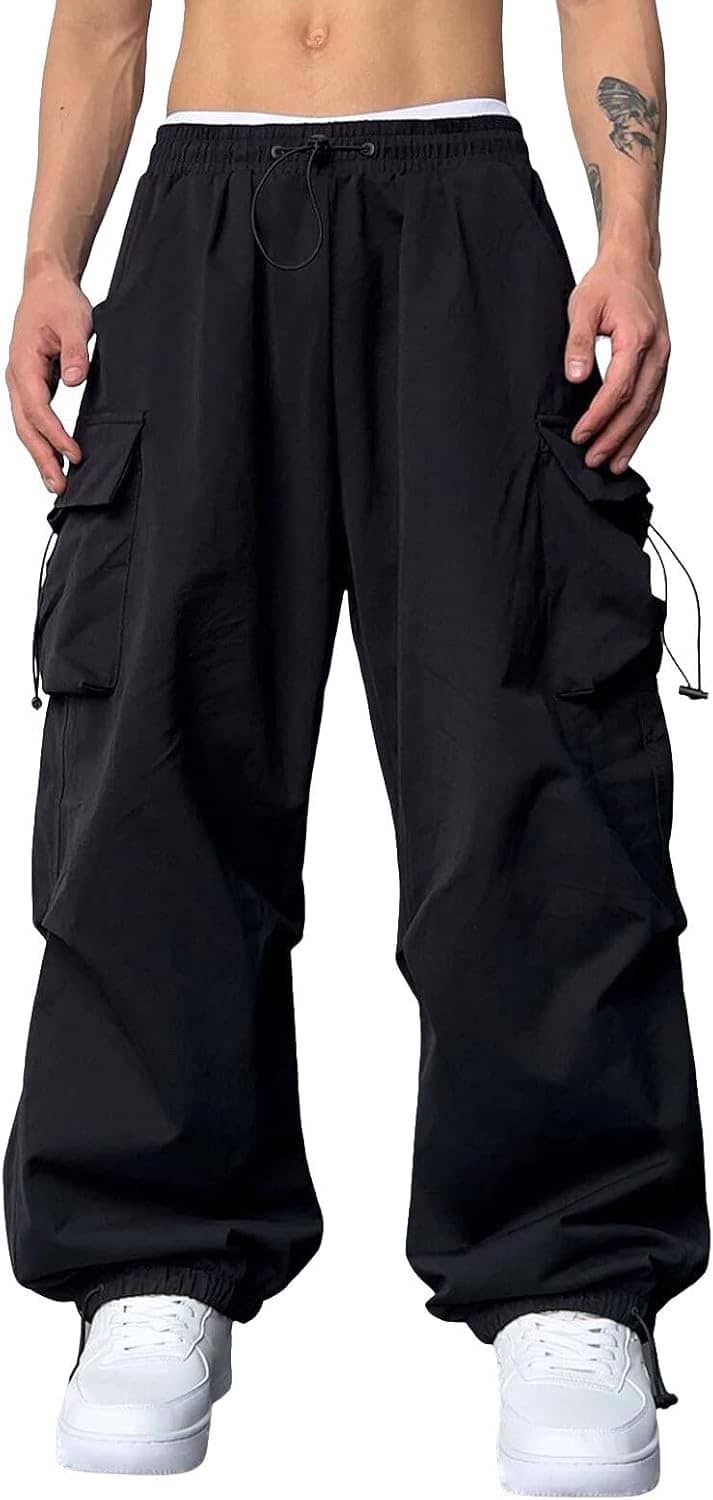 TOROLY Oversize Flat Men's Joggers - Black ( Pack of 1 ) - Trousers | Buy online on ZillyBuy