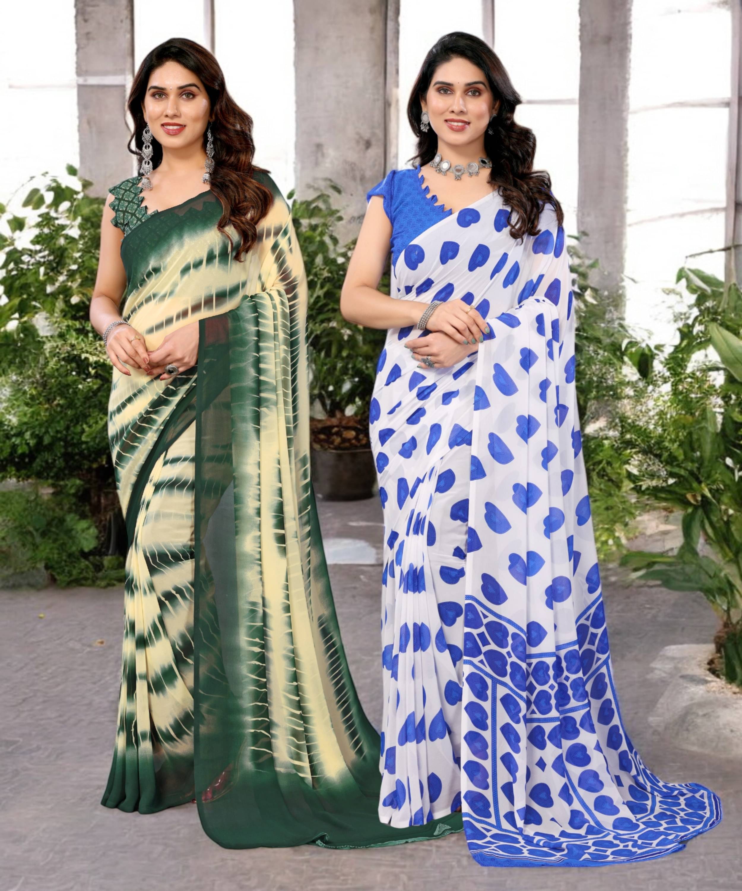 TTH Georgette Printed Saree Without Blouse Piece ( Multicolor 2 ) TTH Georgette Printed Saree Without Blouse Piece ( Multicolor 2 )