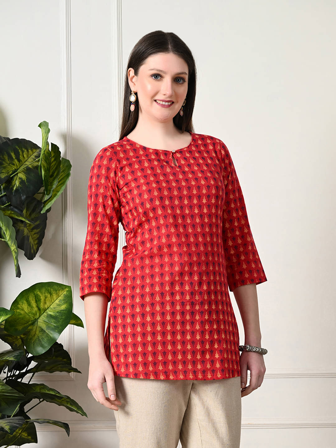     			Cotton Short Kurti For Women (Pack of 1)