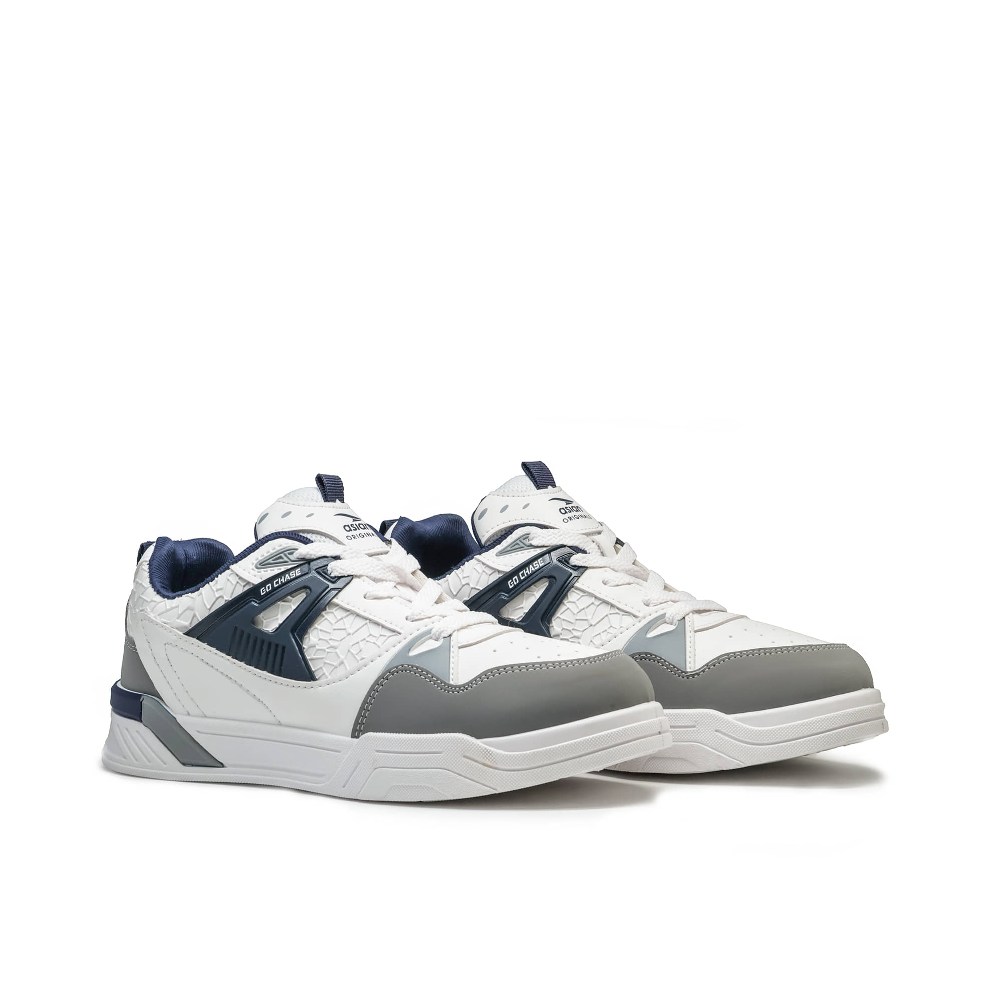ASIAN CHICAGO-02 White Men's Sneakers - Casual Shoes | Buy online on ZillyBuy