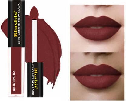 BLUSHIS Long Lasting Maroon Ultra Matte Lipstick