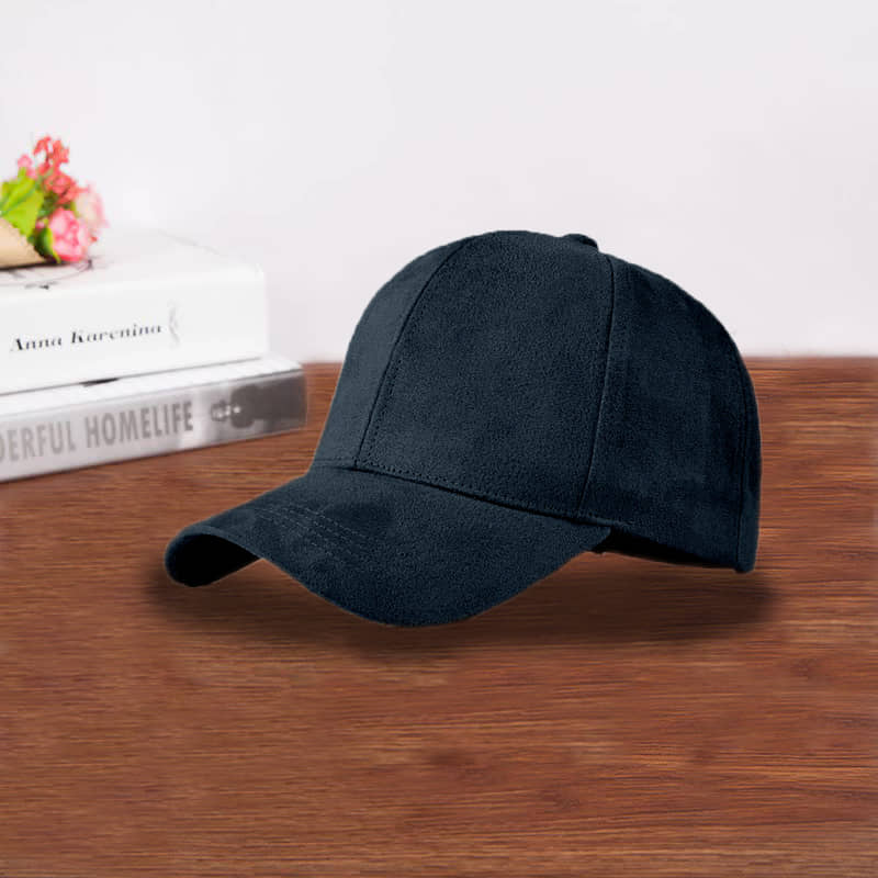 Bolax Pack of 1 Suede Men's Cap ( Blue )