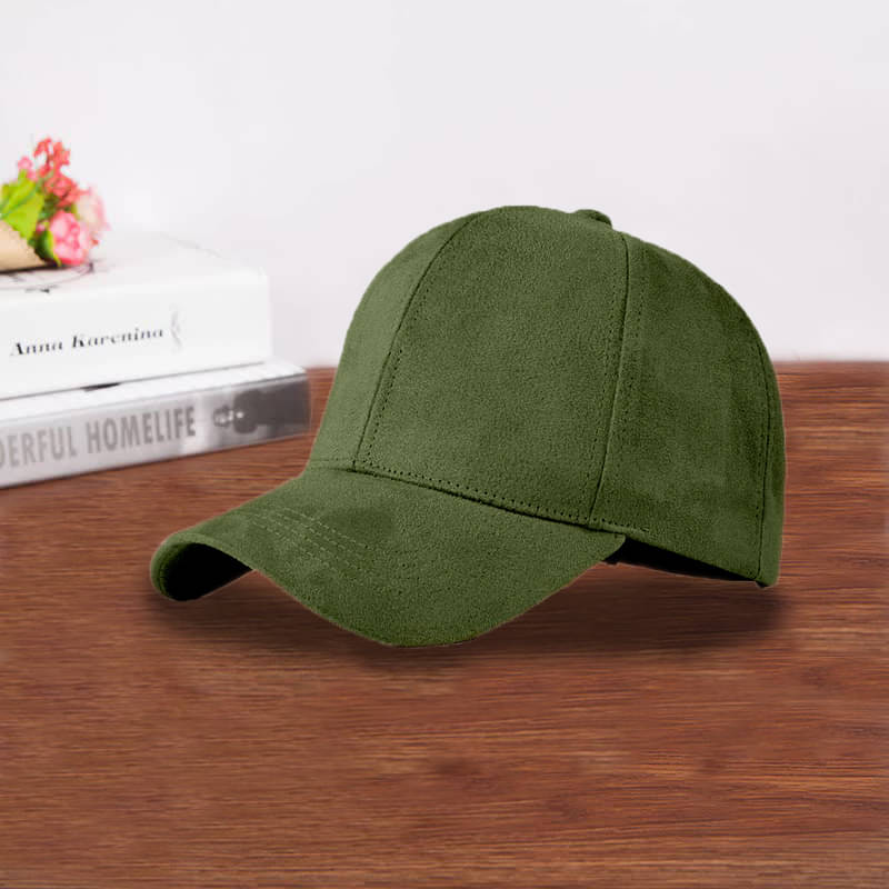 Bolax Pack of 1 Suede Men's Cap ( Green ) Bolax Pack of 1 Suede Men's Cap ( Green )
