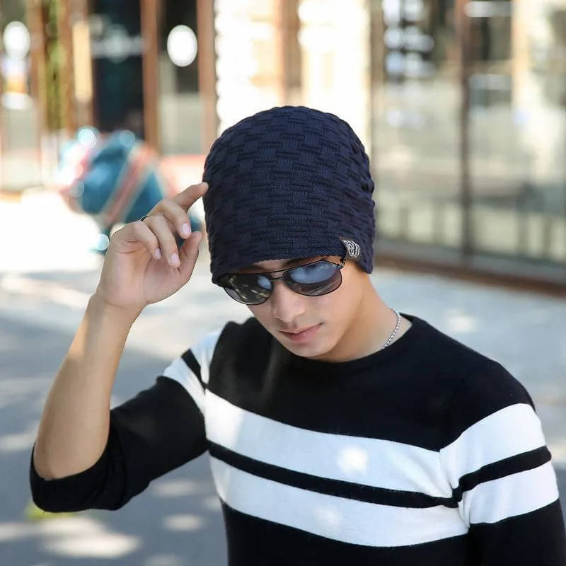 Bolax Pack of 1 Woollen Men's Cap ( Blue )     			Bolax Pack of 1 Woollen Men's Cap ( Blue )