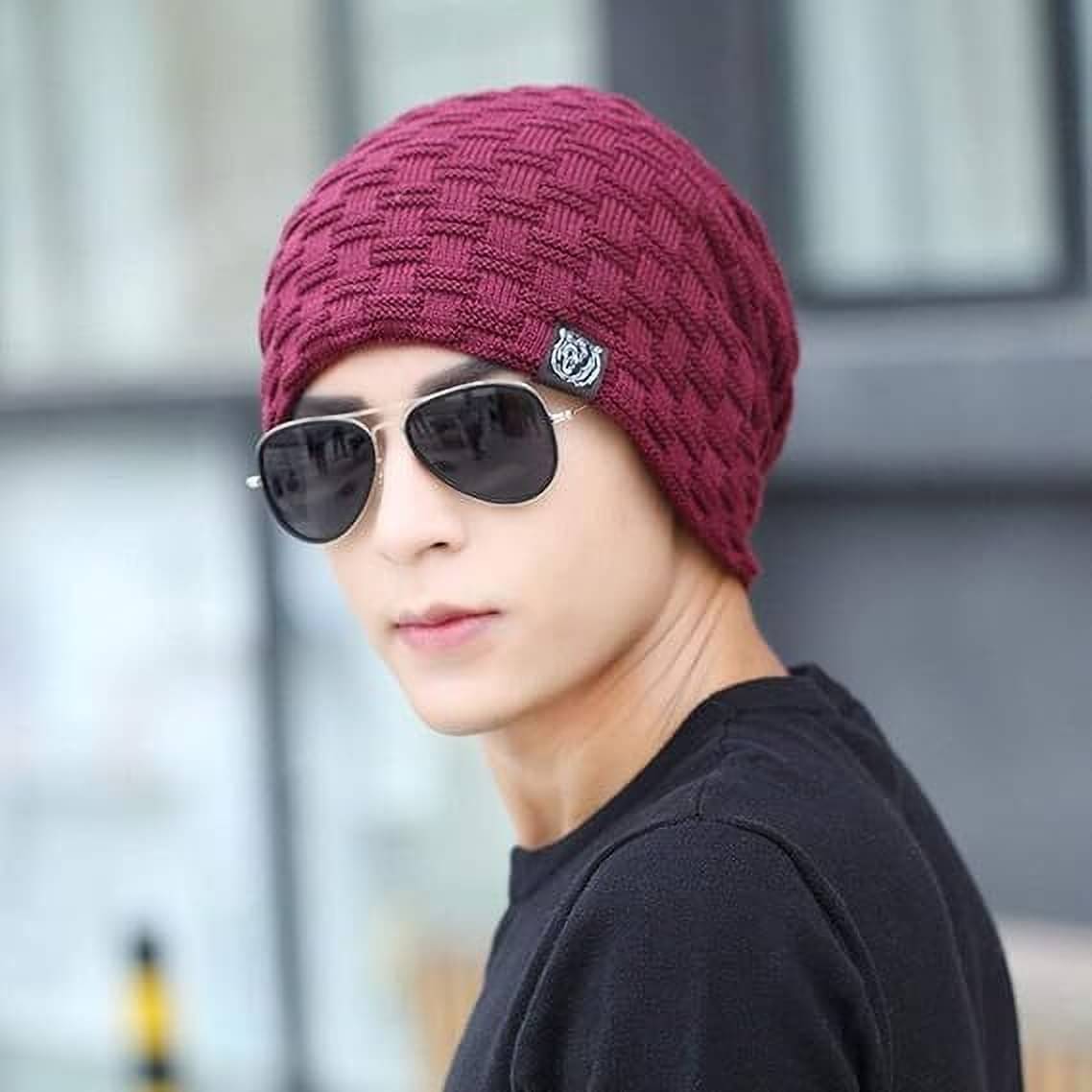 Bolax Pack of 1 Woollen Men's Cap ( Maroon )     			Bolax Pack of 1 Woollen Men's Cap ( Maroon )