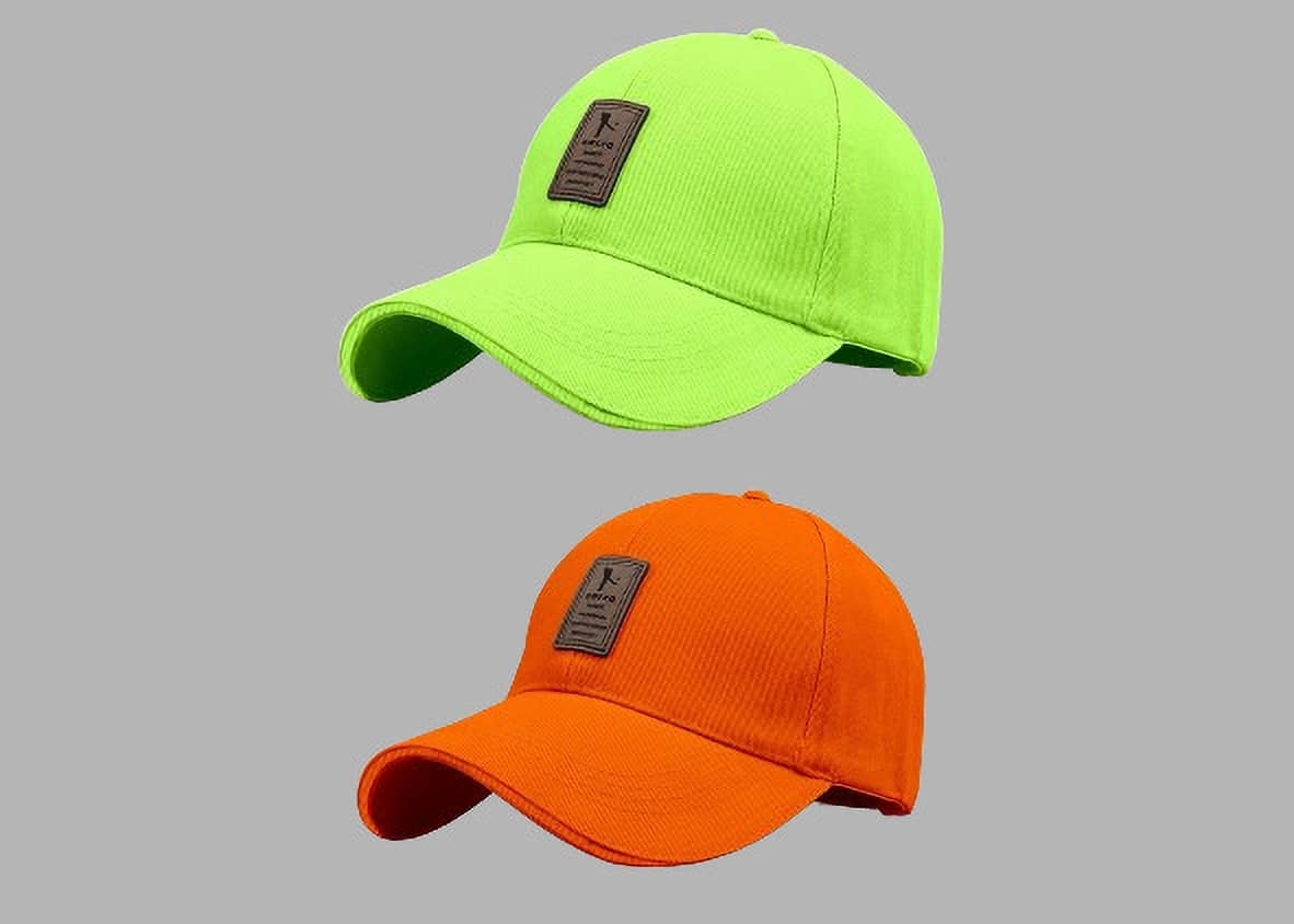Bolax Pack of 2 Cotton Men's Cap ( Green )