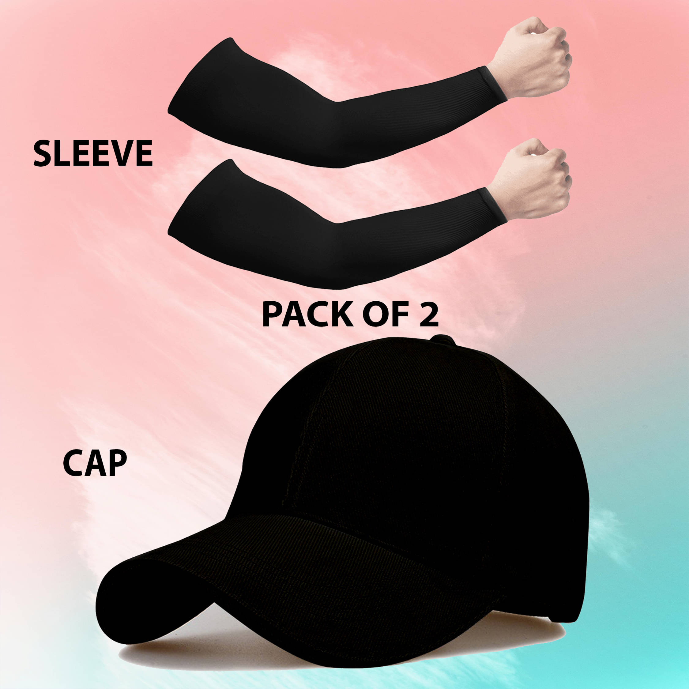 Bolax Pack of 2 Cotton Men's Cap ( Black ) Bolax Pack of 2 Cotton Men's Cap ( Black )