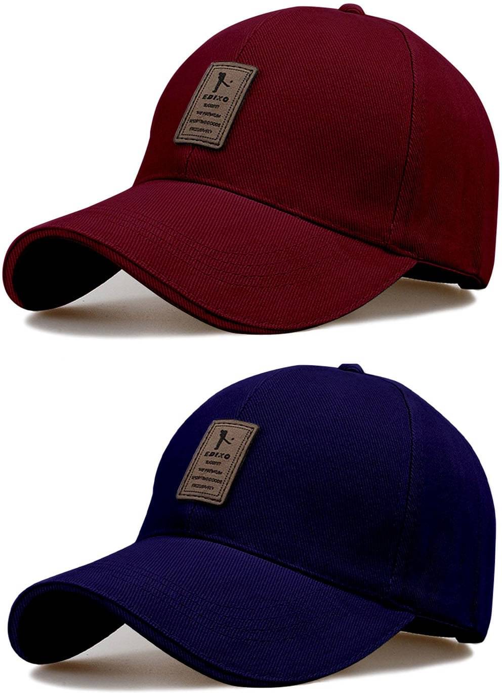 Bolax Pack of 2 Cotton Men's Cap ( Maroon ) Bolax Pack of 2 Cotton Men's Cap ( Maroon )