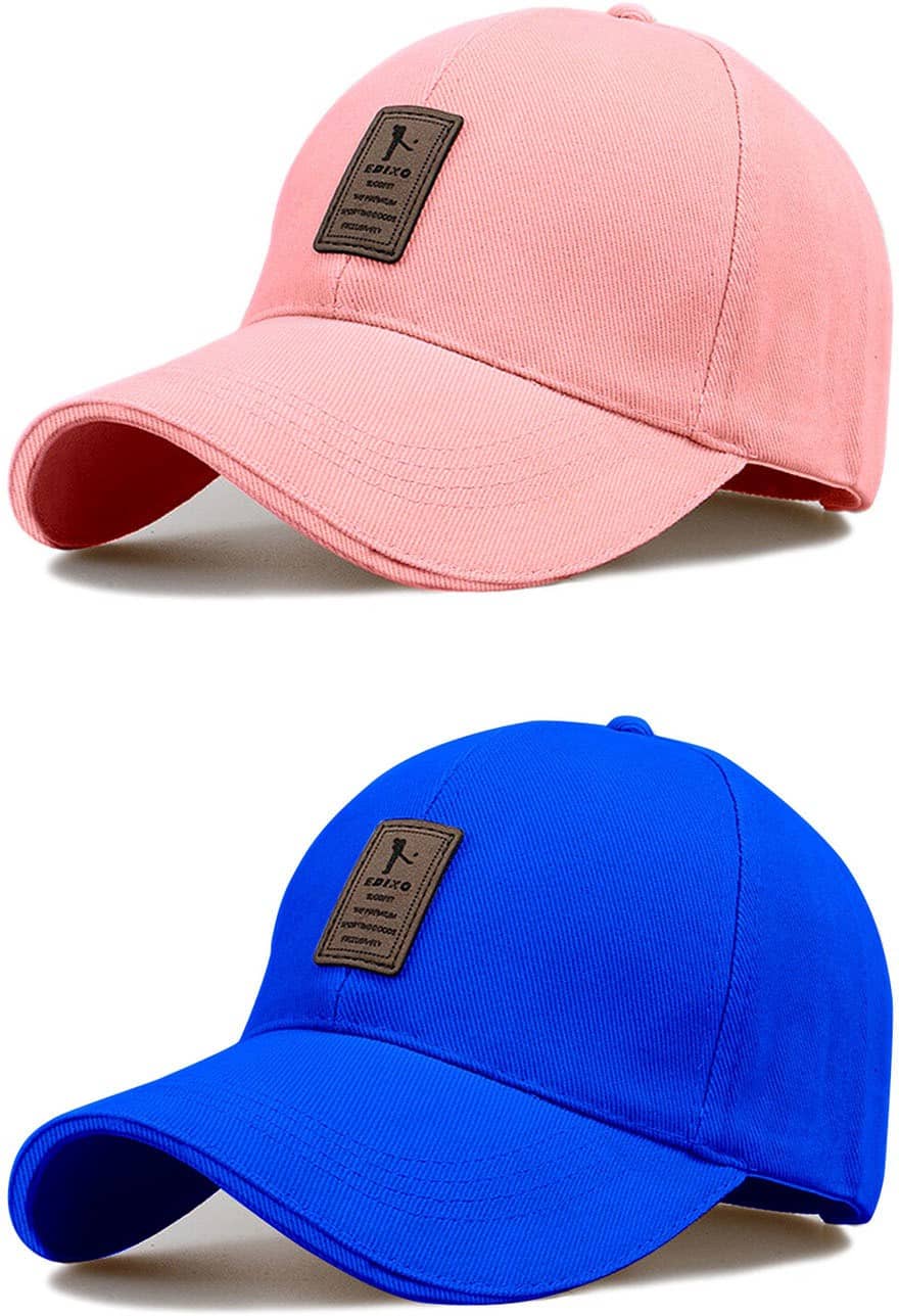 Bolax Pack of 2 Cotton Men's Cap ( Pink )