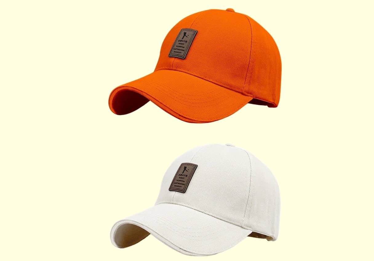 Bolax Pack of 2 cotton Men's Cap ( Orange )