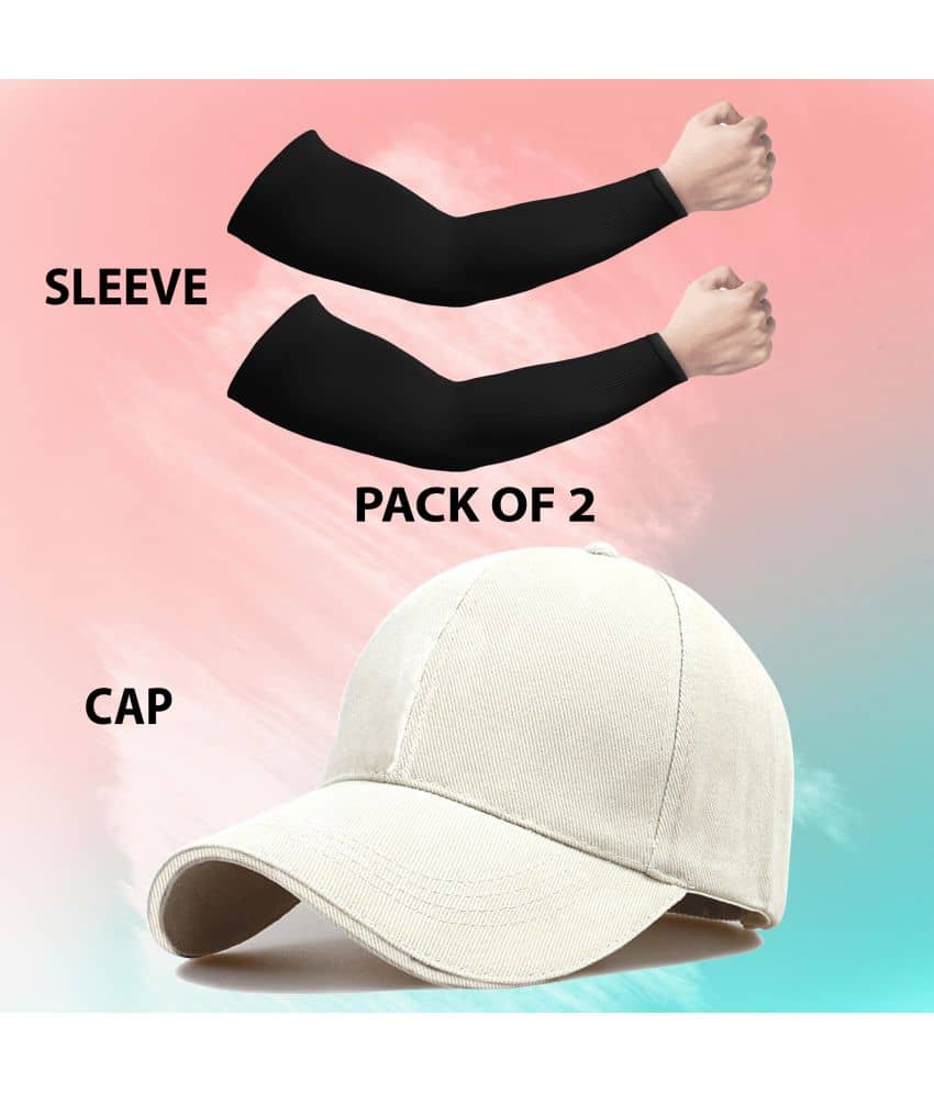 Bolax Pack of 3 Cotton Men's Cap ( White )