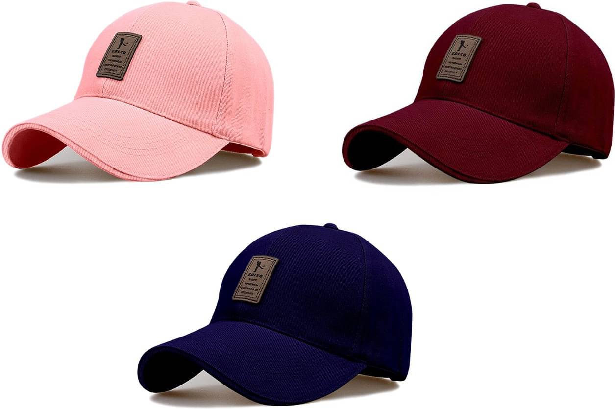     			Bolax Pack of 3 Cotton Men's Cap ( Pink )