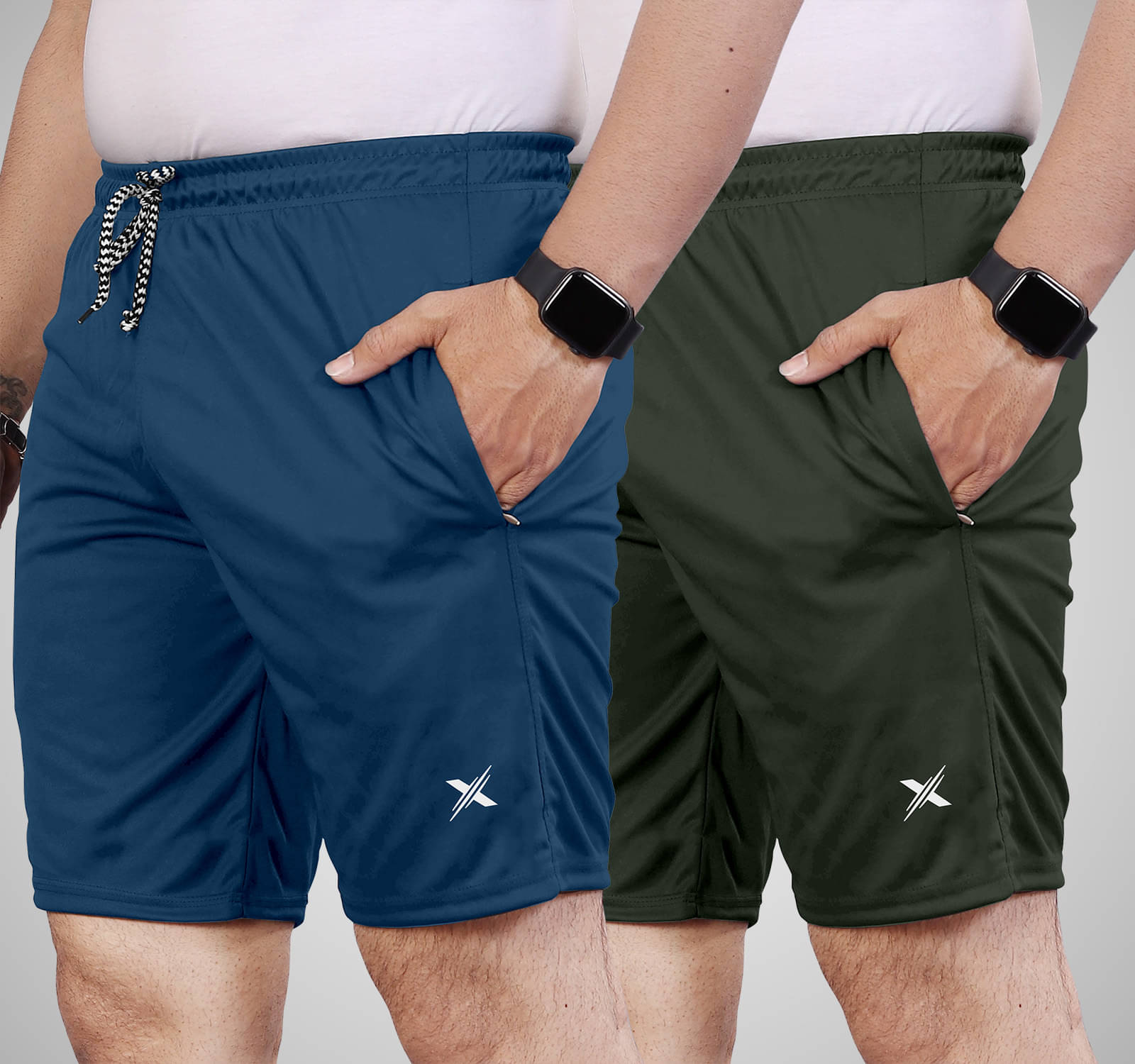 FTX Blue Lycra Men's Shorts ( Pack of 2 ) FTX Blue Lycra Men's Shorts ( Pack of 2 )